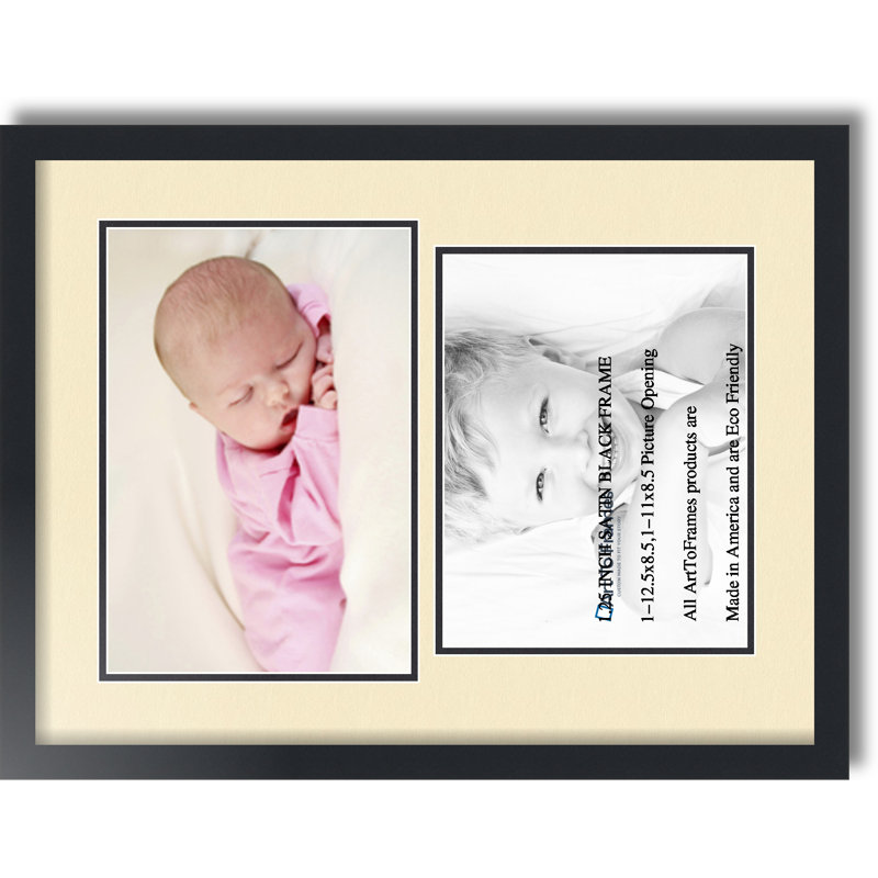 Cadre photo Jammie, Crème, 8,5 po x 11 po, 8,5 po x 12,5 po