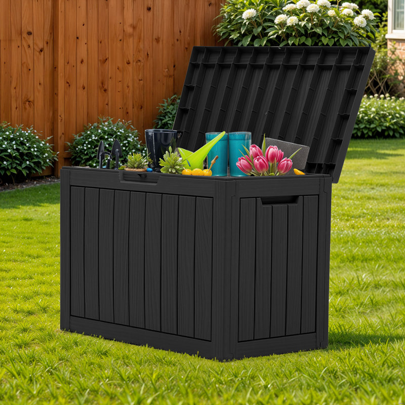 45 Gallon Deck Box, Black