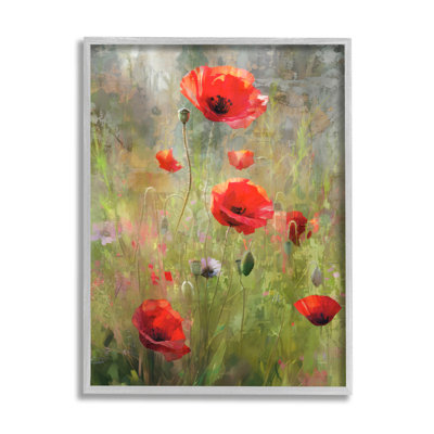 «Abstract Red Poppies» par Enrico Mcgarrigle