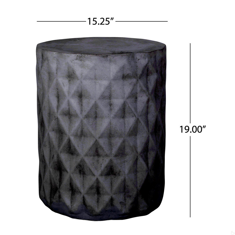 Table d'appoint d'extérieur en béton léger