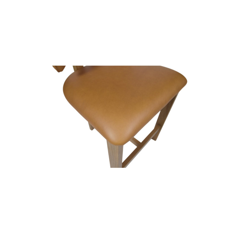 Morel Counter Stool Brown Leather