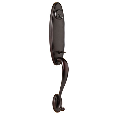 Stanford Exterior Portion Handleset with Single Cylinder Deadbolt (Interior Portion Sold Separately)