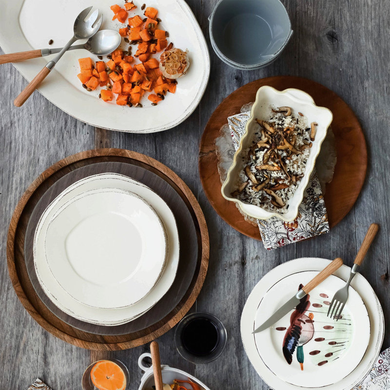 Lastra European Dinner Plate, Linen