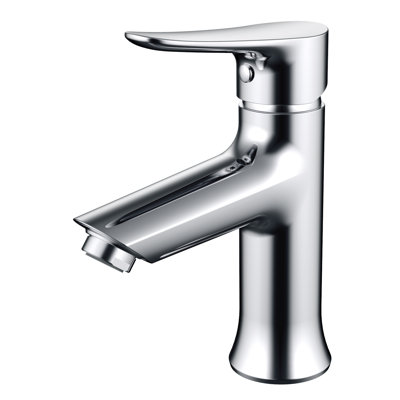 Single-Hole Single-handle Bathroom Faucet with Drain Assembly