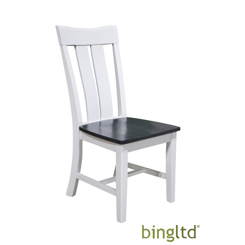 18'' H Solid Wood Side Chair, White