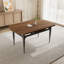 Ensemble de table de salle à manger 55,1 po, table de cuisine moderne pour 4 à 6 personnes, pieds en acier, ensemble de salle à manger à piédestal avec chaise de salle à manger, gain de place-115296621-115296622-122499343
