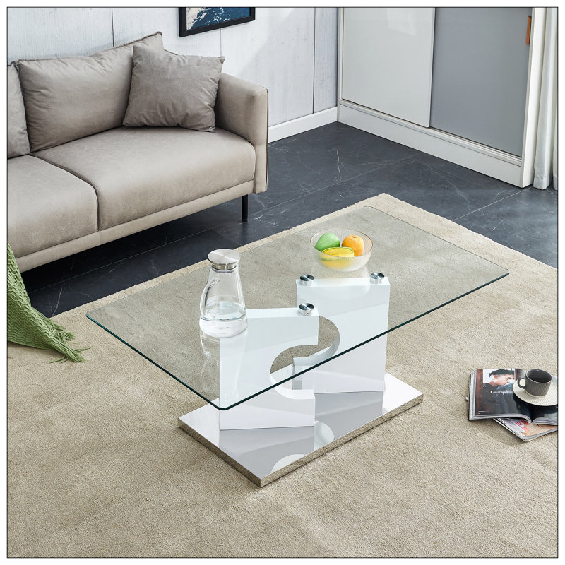 Table basse de salon, Blanc