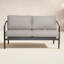 Causeuse d'extérieur avec coussins Sunbrella de 56,5 po de largeur Delaine-70110001-70110002