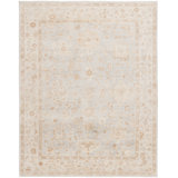 Rectangle Solid Color Hand-Knotted Wool/Cotton Area Rug in Beige
