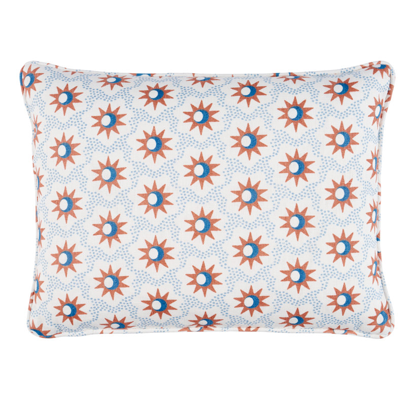 Lucie Pillow, Rectangular, Light Blue, 12"H x 18"W
