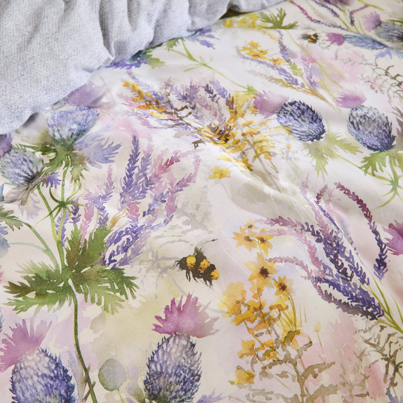 Cluaran Cotton Floral Duvet Cover Set with Pillowcases Included, King Duvet Cover + 2 Standard Pillowcases