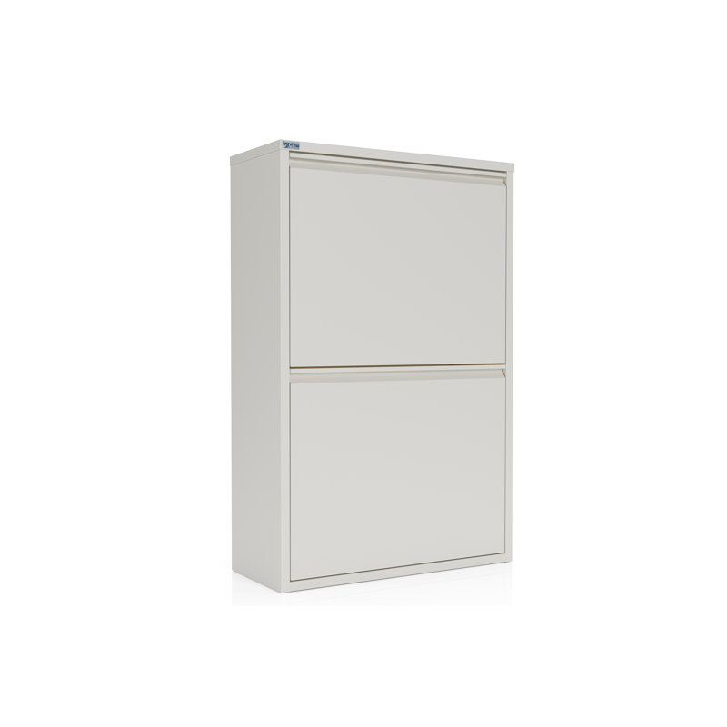 Armoire de rangement de 23,68 po de largeur Mardith, Gris foncé