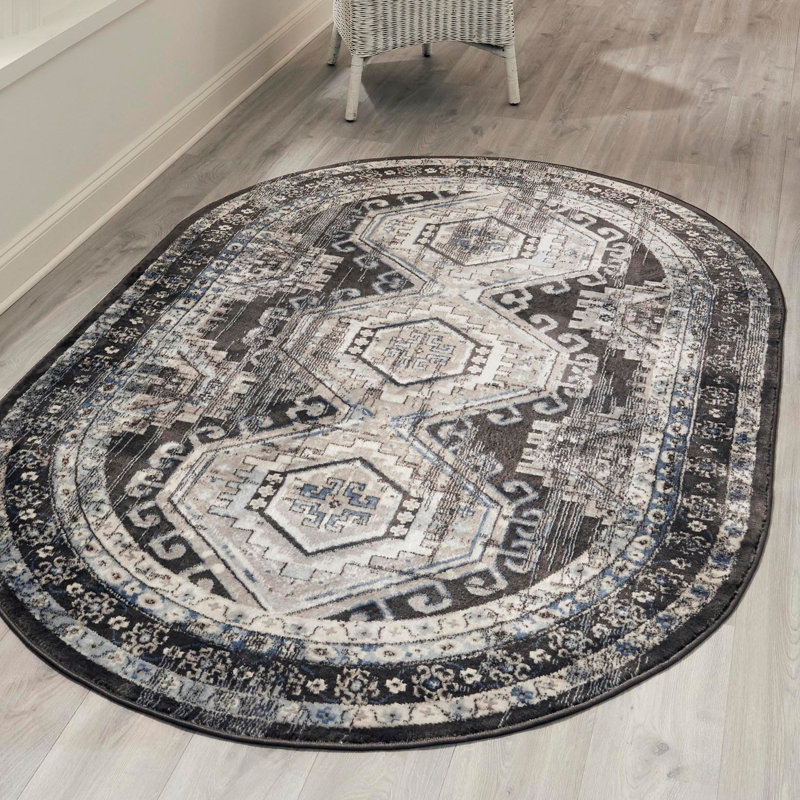 Shanil Oriental Indoor Rug, Oval 4'1" x 6'1"