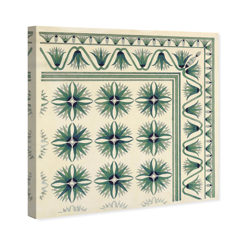 «Phyllisia Floor Covering Green on Canvas» par Wynwood Studio Print, L 12 po x H 12 po