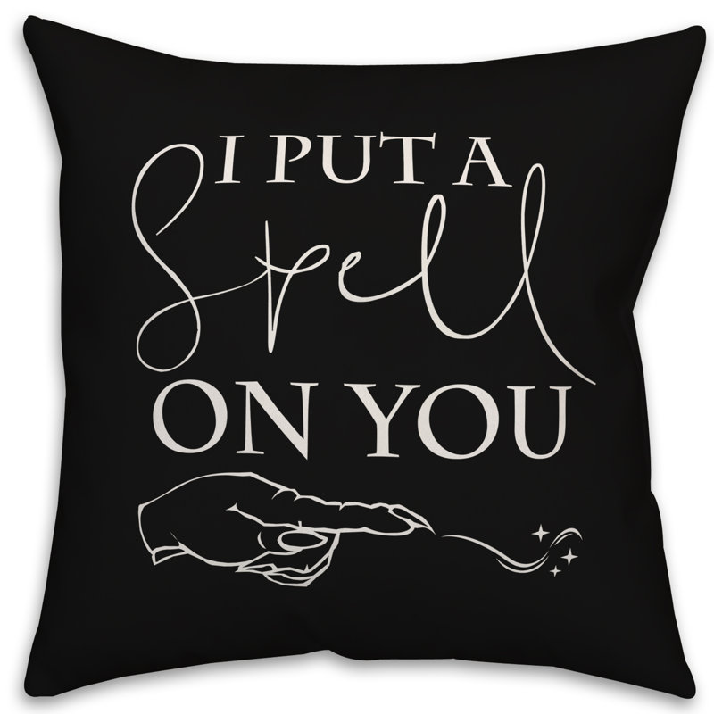  Coussin décoratif «I Put a Spell on You», Utilisation intérieure seulement, 16 po x 1 po