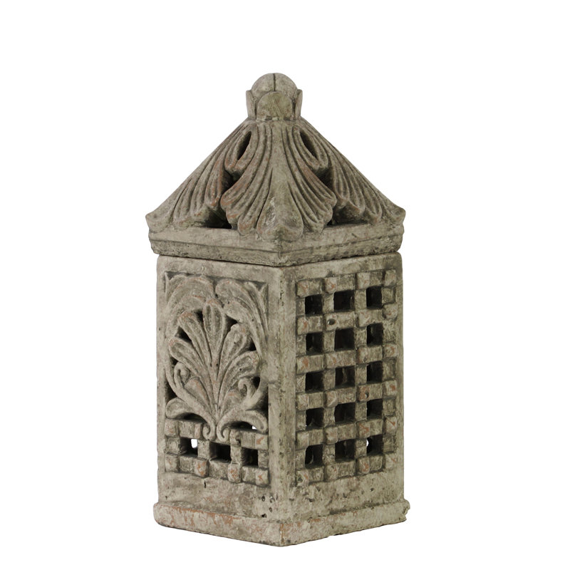 Rosalyn Scenic & Cityscapes Decorative Bird House Or Cage, 12" H x 5.25" W x 5.25" D