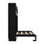Lit escamotable double avec armoires de rangement