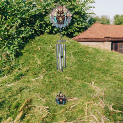 40" Long Owl Ripple Wind Chime