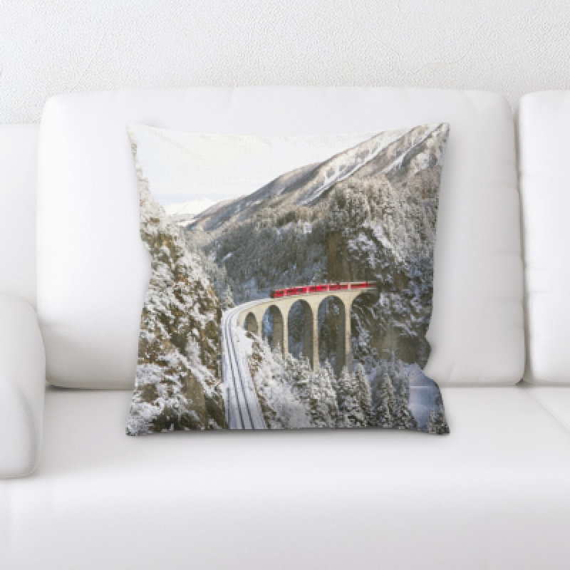 Microsuede Reversible Throw Pillow