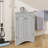 Triangular Corner Cabinet With Adjustable Shelves And Chic Doors-1413908229