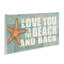 «Love You To The Beach and Back Starfish Bricks» par Stephanie Workman Marrott, reproduction d'art graphique sur bois