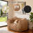 Kirtis Teddy Fabric Bean Bag Chair Foam Filled Bean Bag Sofa for Living Room-1376811743
