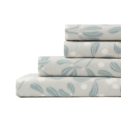 Dancing Holly Neutral Sheet Set
