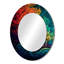 Persaya arc-en-ciel coloré Waves II - miroir mural décoratif, grand miroir moderne, art imprimé en métal-342361223-342361220