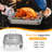 15.6'' Roasting Pan With V-Shaped Rack,Sliver