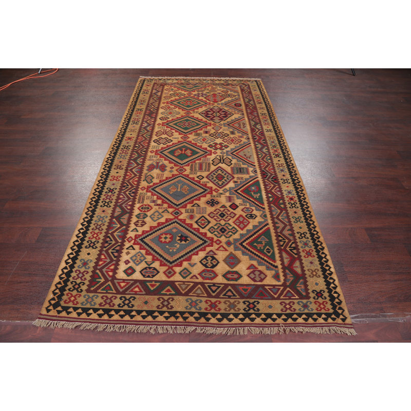 Tapis intérieur en laine 9 pi 8 po x 4 pi 1 po one-of-kind main-noué la new age