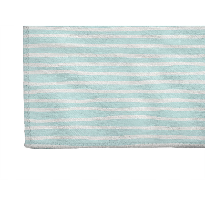 Ribbon Play Non-Slip Outdoor Rug, Rectangle 4' x 6'