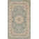 Tapis ivoire / bleu en laine Freret