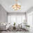 Brynnly 42" Gold Retractable Ceiling Fan with LED Lights, DC Motor Remote 3-Color 6-Speed for Living Room, Bedroom-947024744
