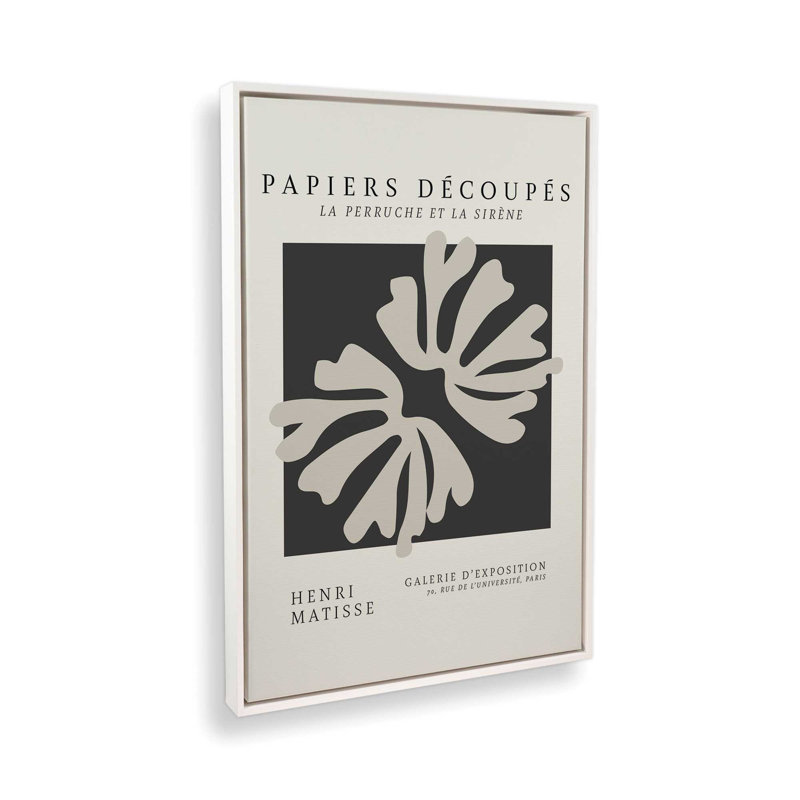 La Perruche de Matisse, H 54 po x l 36 po x P 1,25 po, Toile tendue