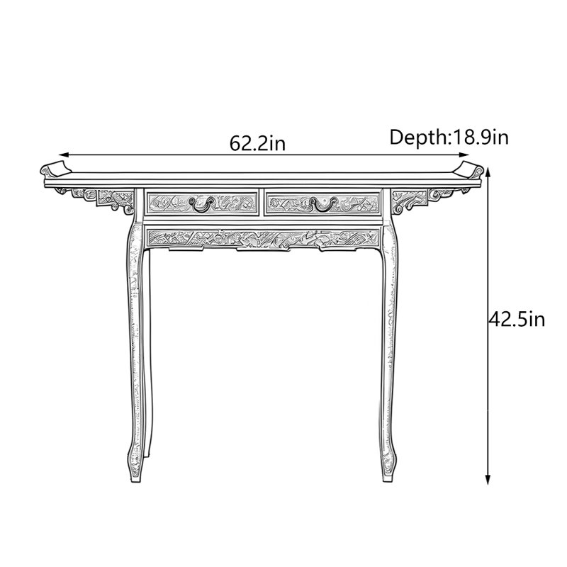 Jaheim, 42.5" H x 62.2" W x 18.9" D