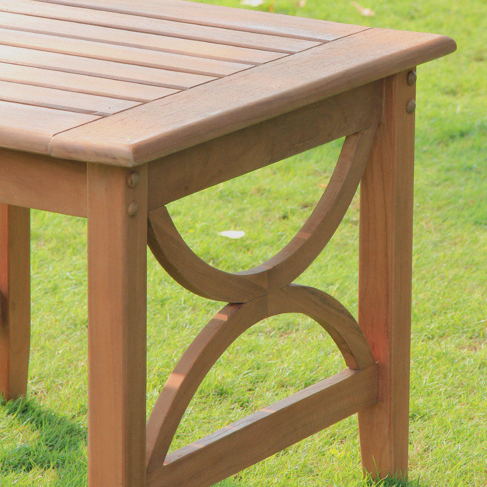 Brunswick Teak 2 - Person Patio Conversation Set with Cushions, Beige