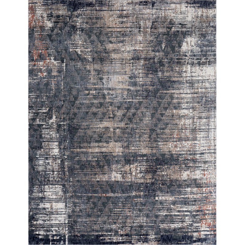 Abstract Indoor Rug, Rectangle 5'6" x 8'6"