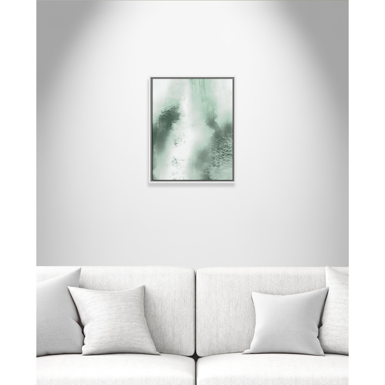 Quietude Smudges I Print by Marcus Prime, 17.5'' W x 21.5'' H, White Floater