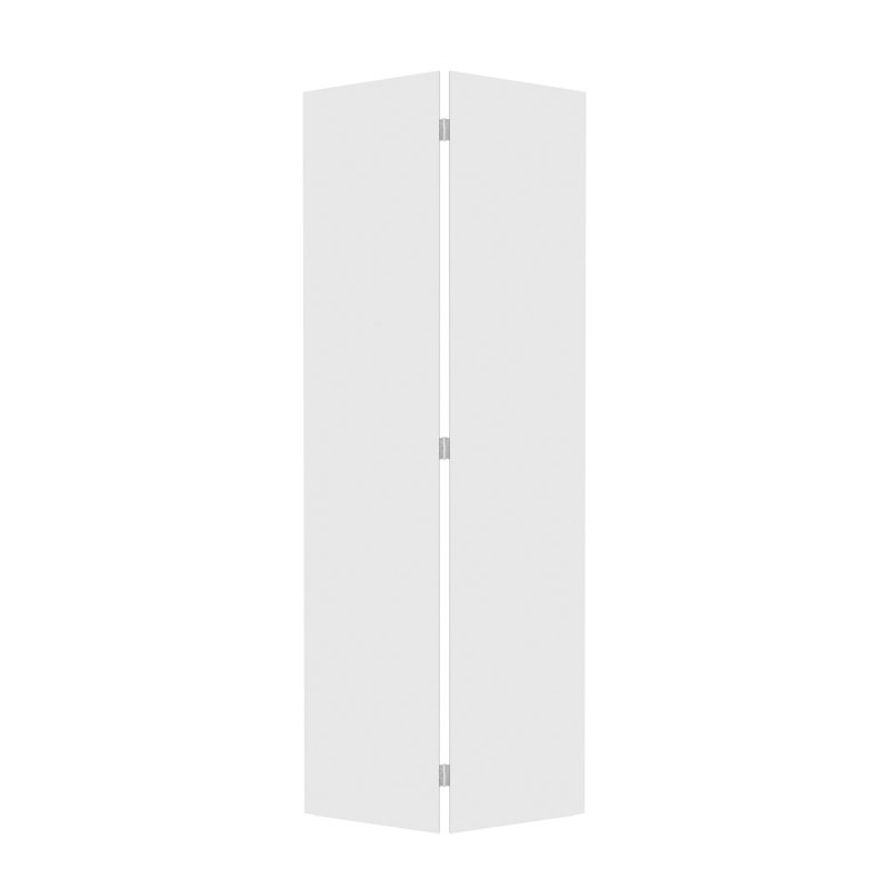Double porte à 2 panneaux en cottagyle de 3/4 po d'épaisseur, 60 po x 80 po. Porte pliante en vinyle à noyau blanc avec quincaillerie