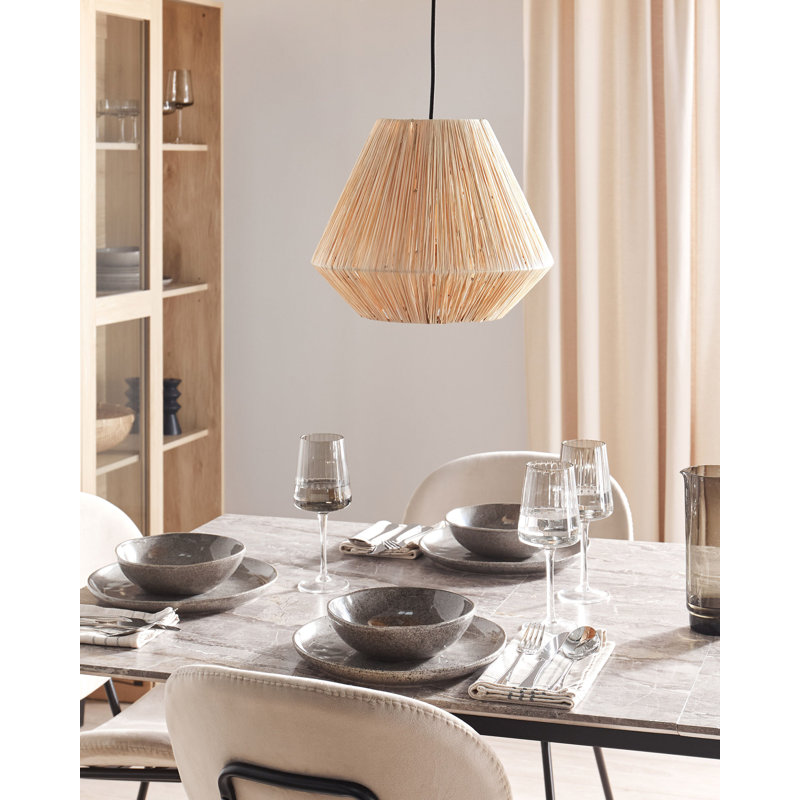 Annadiane 1 - Light Natural Geometric Pendant