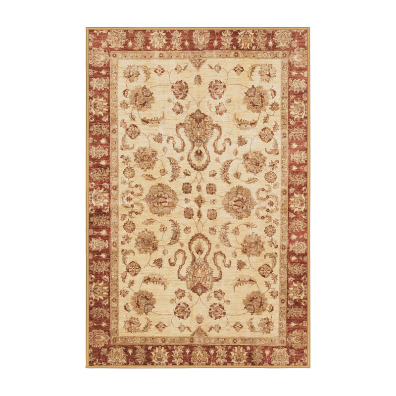 Tapis décoratif multicolore à motif abstrait, Rectangle de 5 pi x 8 pi