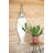 Vertical Fish Mirror with Rope Hanger 39.8"H – White Coastal Wall Mirror