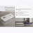52.4"L Modern High Gloss Coffee Table – Hidden Storage Drawers, Stainless Steel Legs-1294989527