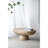 Cream Finish Oval Coffee Table, 36x24x15 Inches-1714429509