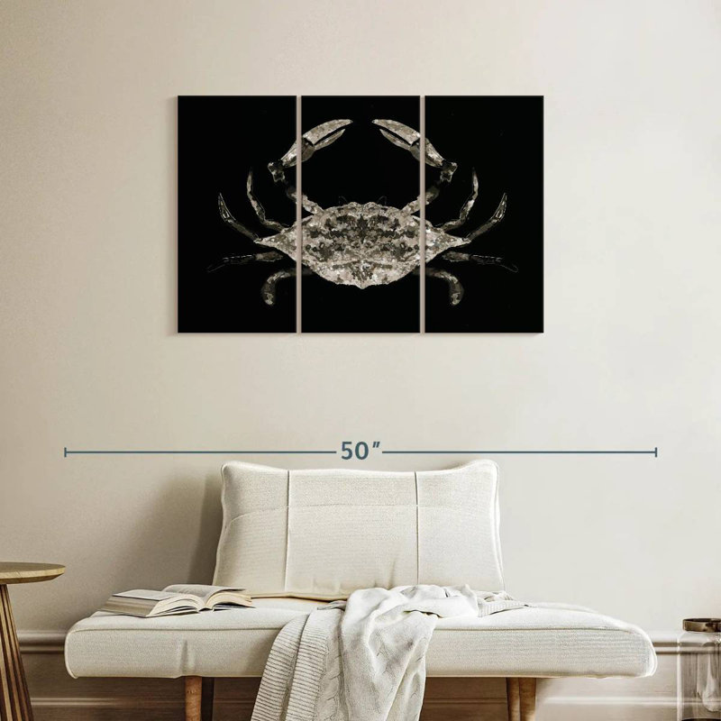 Brampt Coastal Crab I, 24" H x 38" W