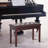 Piano Bench, Duet Piano Chair With Faux Leather Padded Cushion And Wooden Frame, Button Tufted Keyboard Bench-1788575145