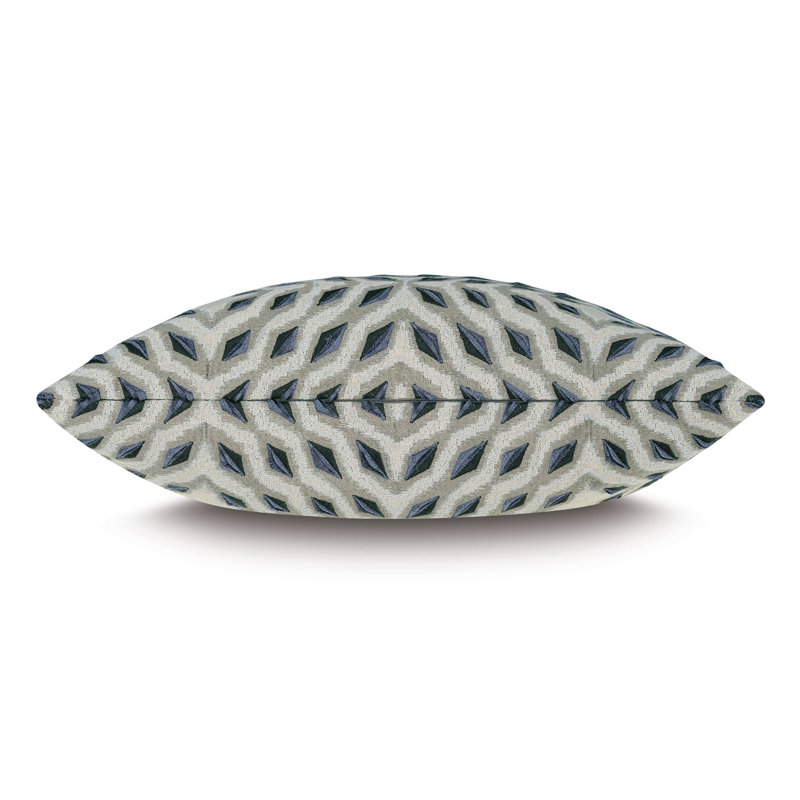 Coussin décoratif brodé Tierney, Carré 24 po
