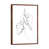 Classic Brown Wood Framed