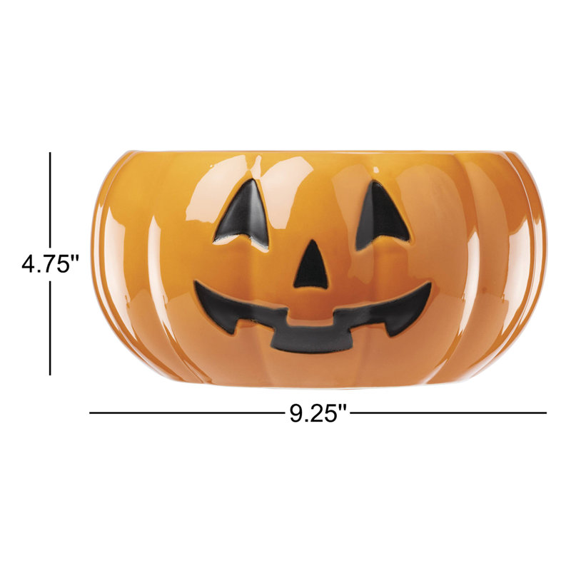 Lenox Vintage Halloween Figural Pumpkin Candy Bowl