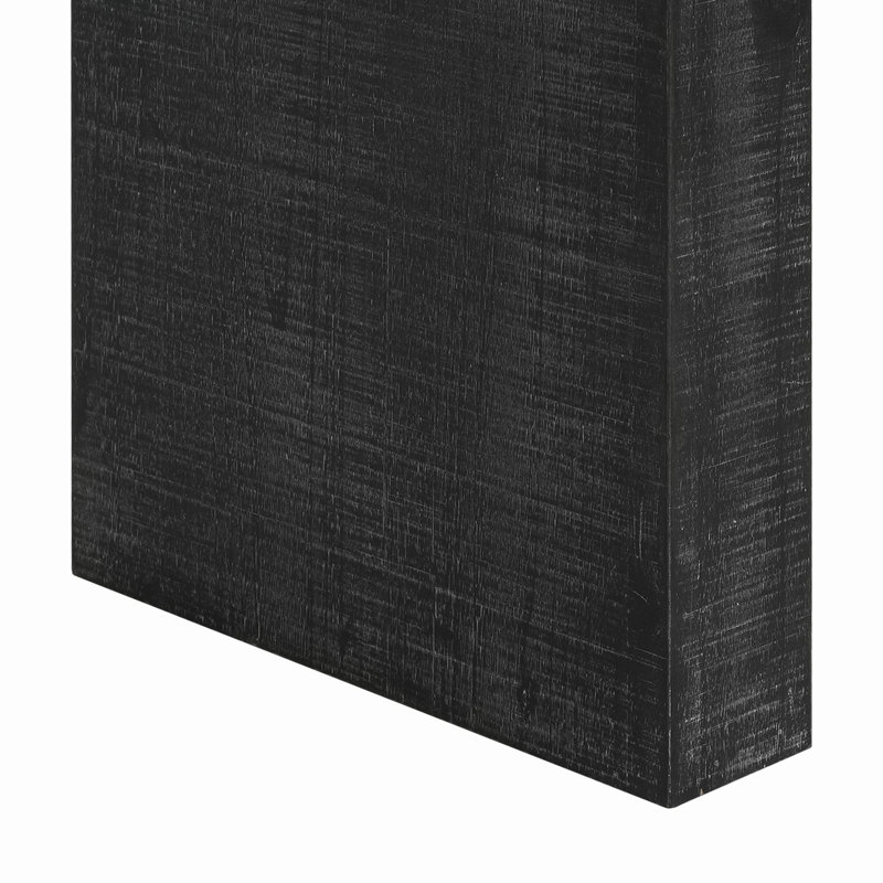 Console en bois 52 po, H 30,9 po x l 52,25 po x P 11,81 po, Noir antique